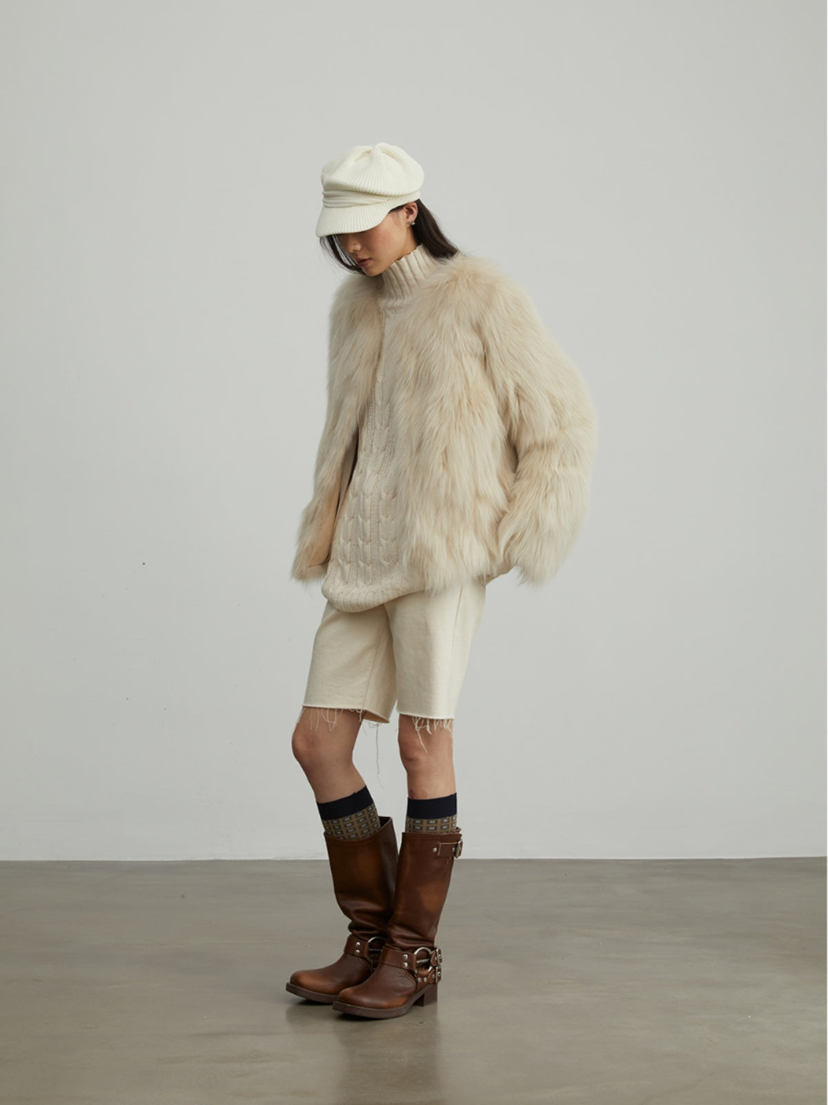 Reed Flower Finnish Fox Fur Coat-2