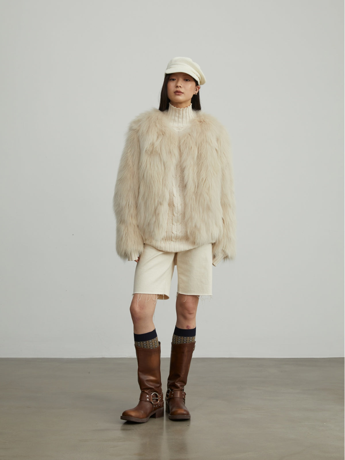 Reed Flower Finnish Fox Fur Coat-1