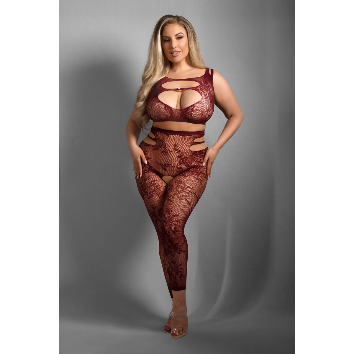 Underwear Set Fantasy Lingerie Red (Queen size)-2