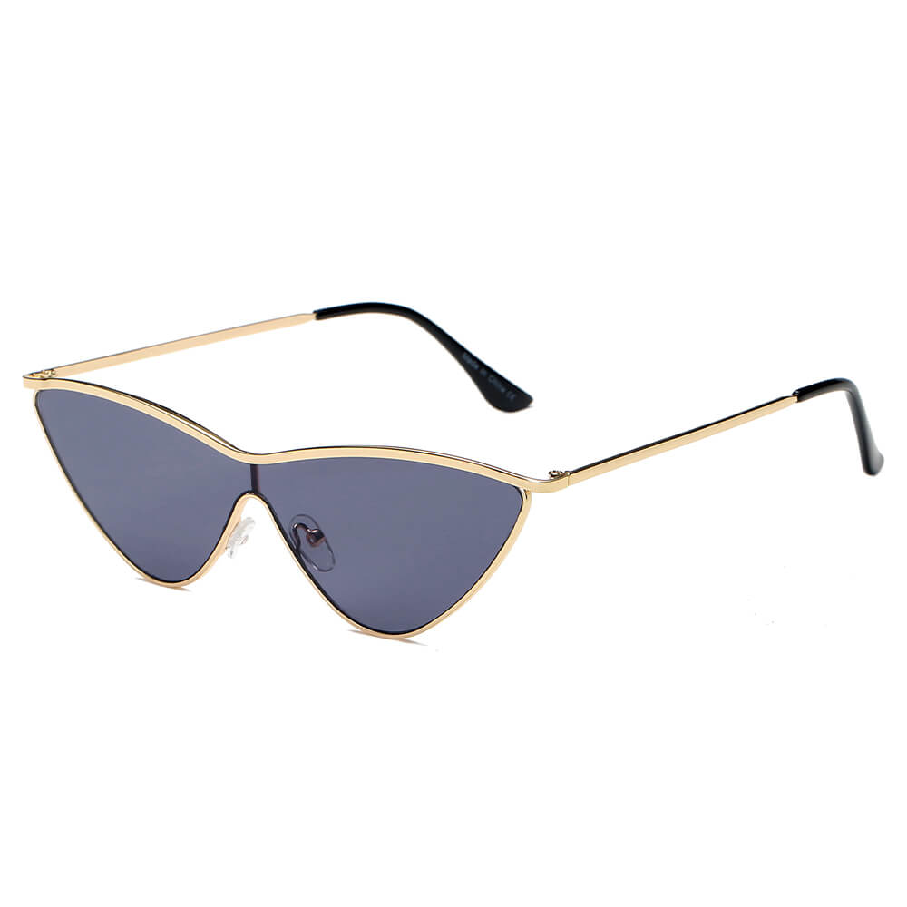 SUSTYA - Women Fashion Tinted Cat Eye Sunglasses-5