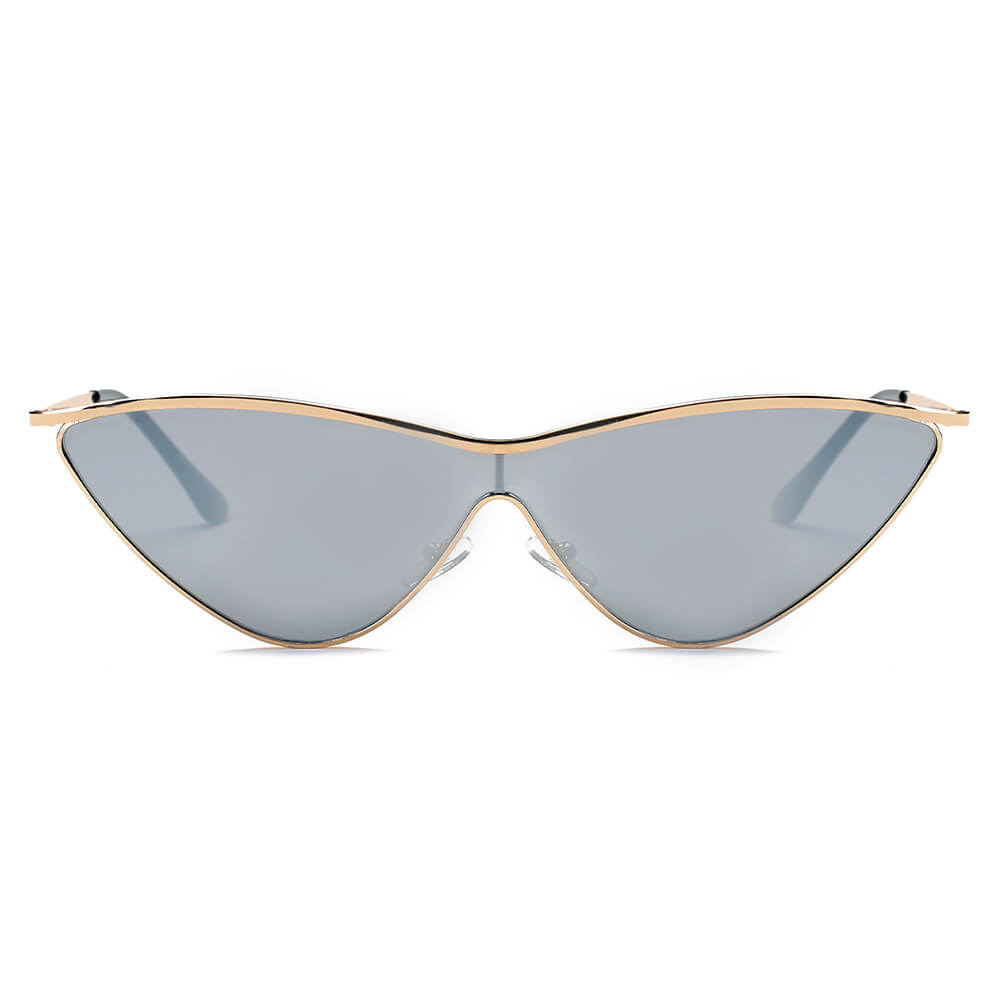 SUSTYA - Women Fashion Tinted Cat Eye Sunglasses-1