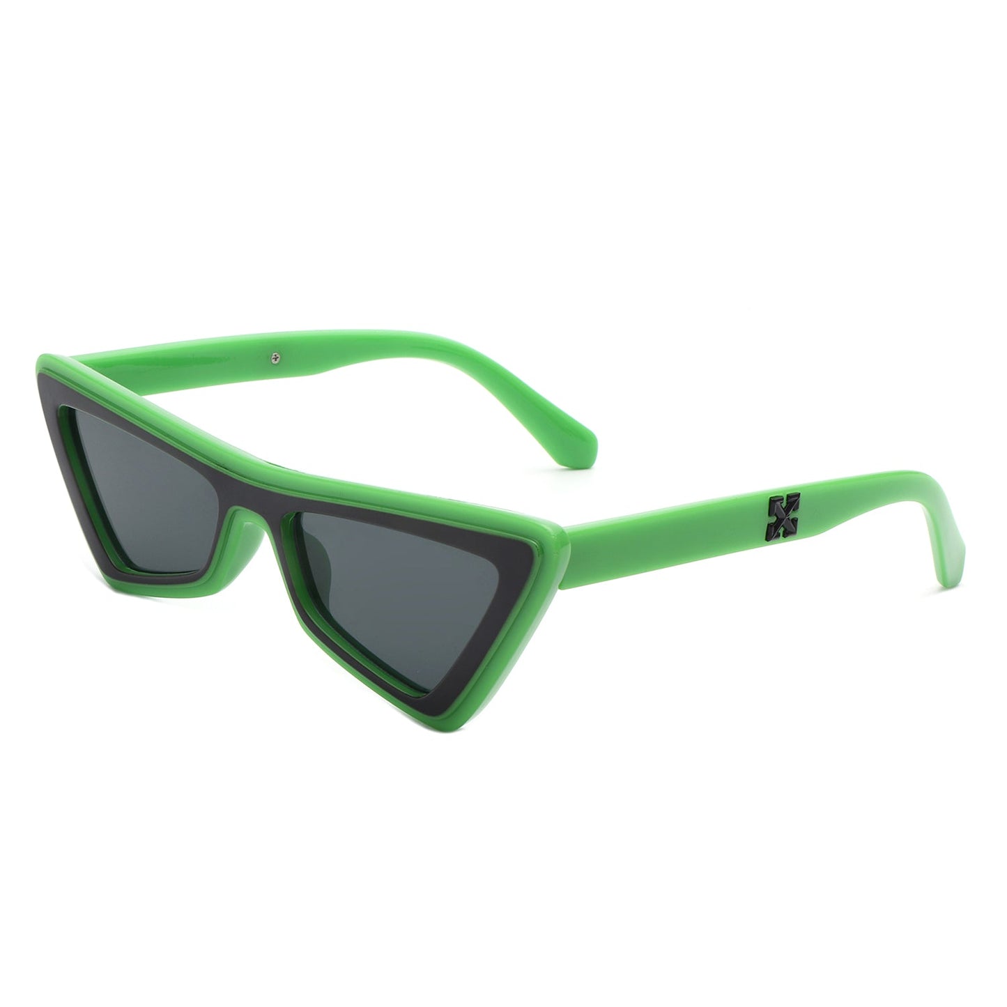Sublar - Retro Triangle Fashion Colorful Cat Eye Women Sunglasses-5