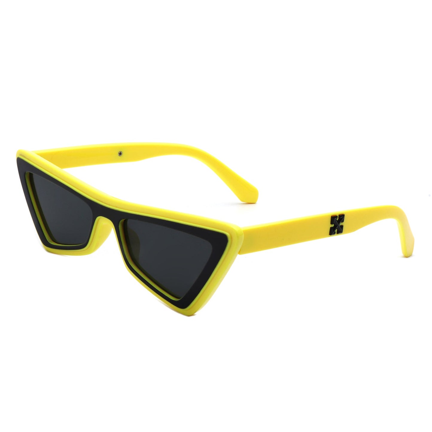 Sublar - Retro Triangle Fashion Colorful Cat Eye Women Sunglasses-6