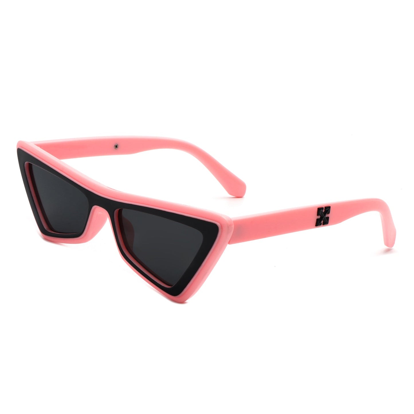 Sublar - Retro Triangle Fashion Colorful Cat Eye Women Sunglasses-7