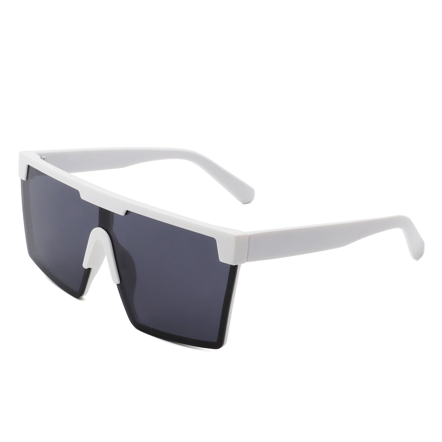 Vitalize - Oversize Retro Square Flat Top Tinted Fashion Women Sunglasses-8