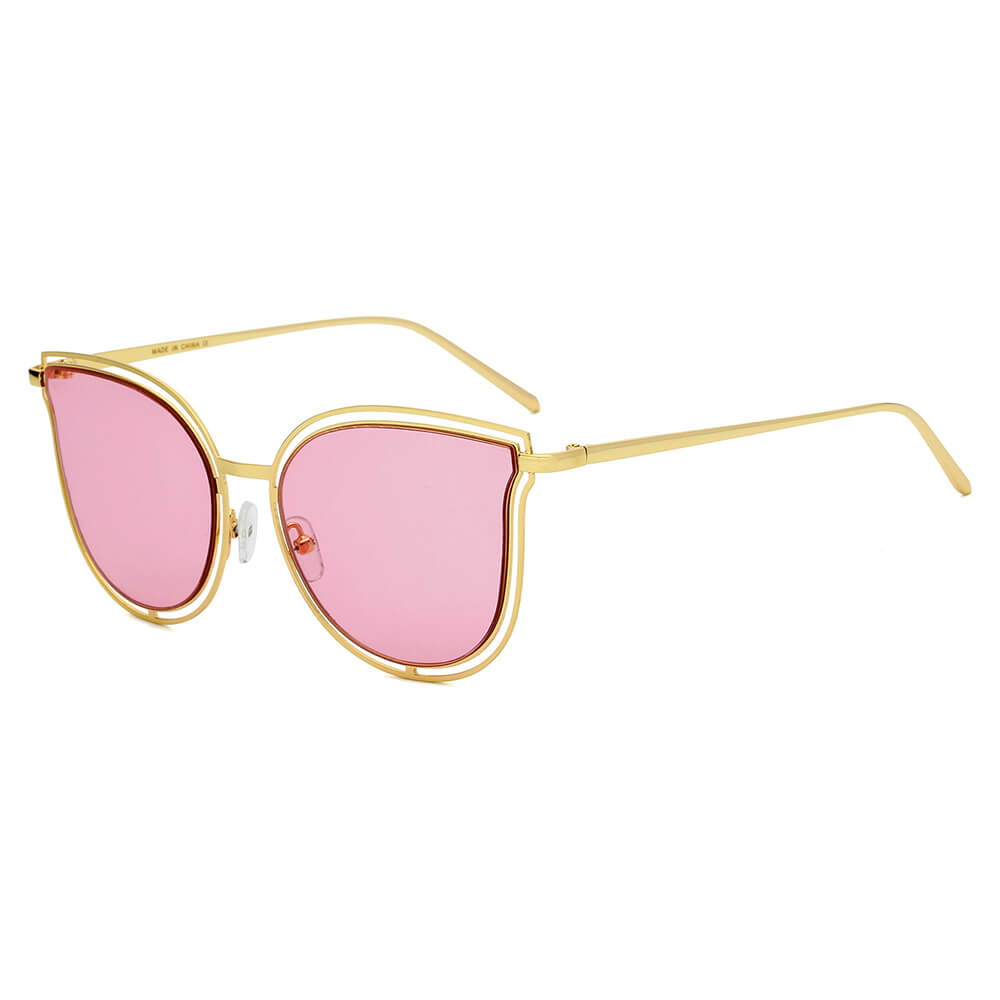 DUNDEE | Women Round Cat Eye Fashion Sunglasses-4