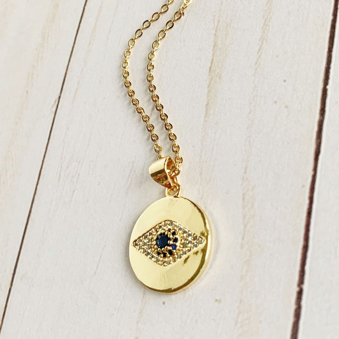 Sapphire Eye Necklace-0