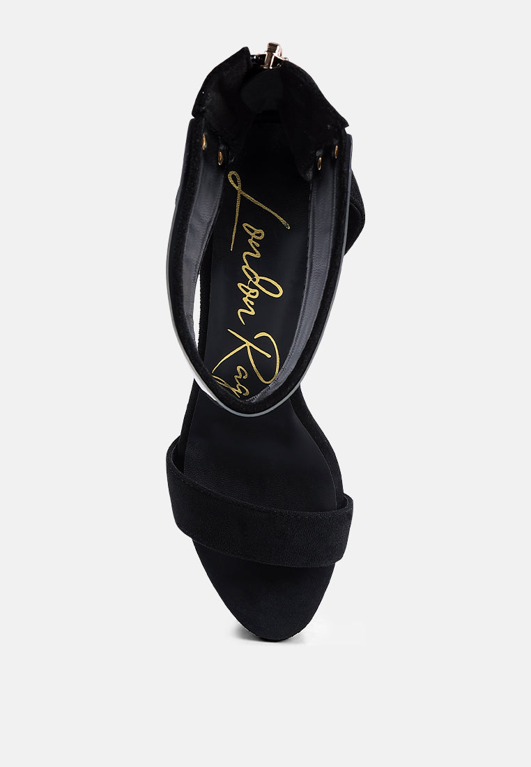 Cosmo Girl Metal Band High Heeled Sandals-3