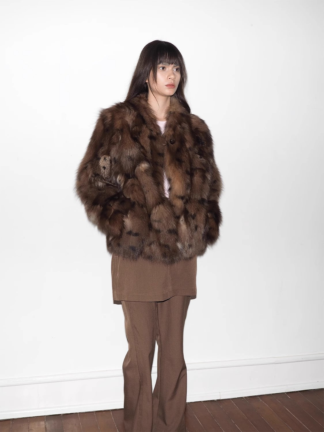 Leopard Resurgence Special limited edition natural color fox hair spotted fur coat-1
