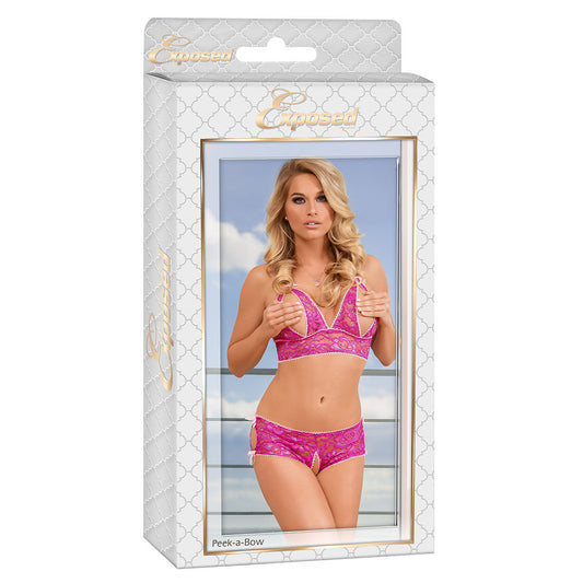 Underwear Set Exposed Pink (S/M)-0