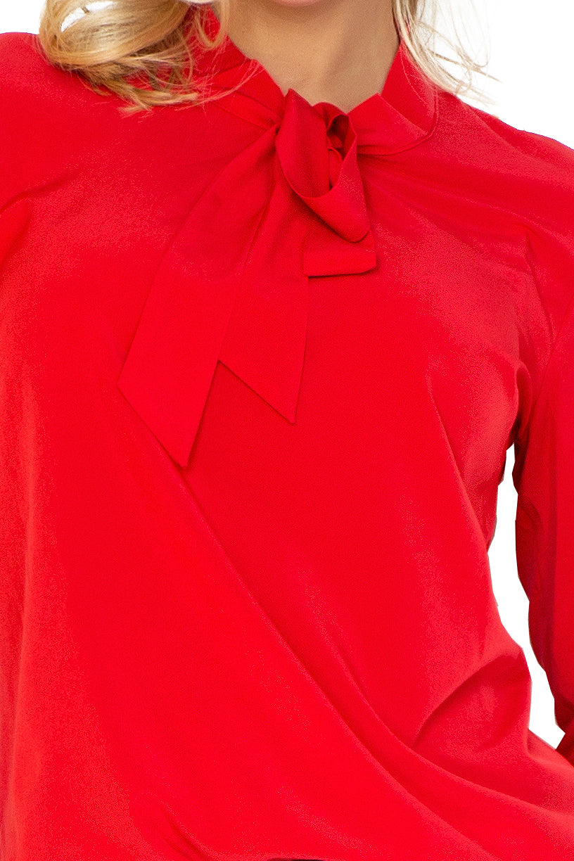 Numoco Blouse with bond - red 140-3-4