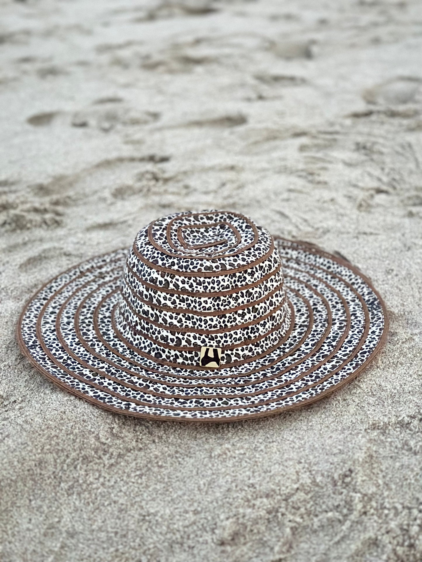 ‘Leopard Love’ Ribbon Sun Hat-0