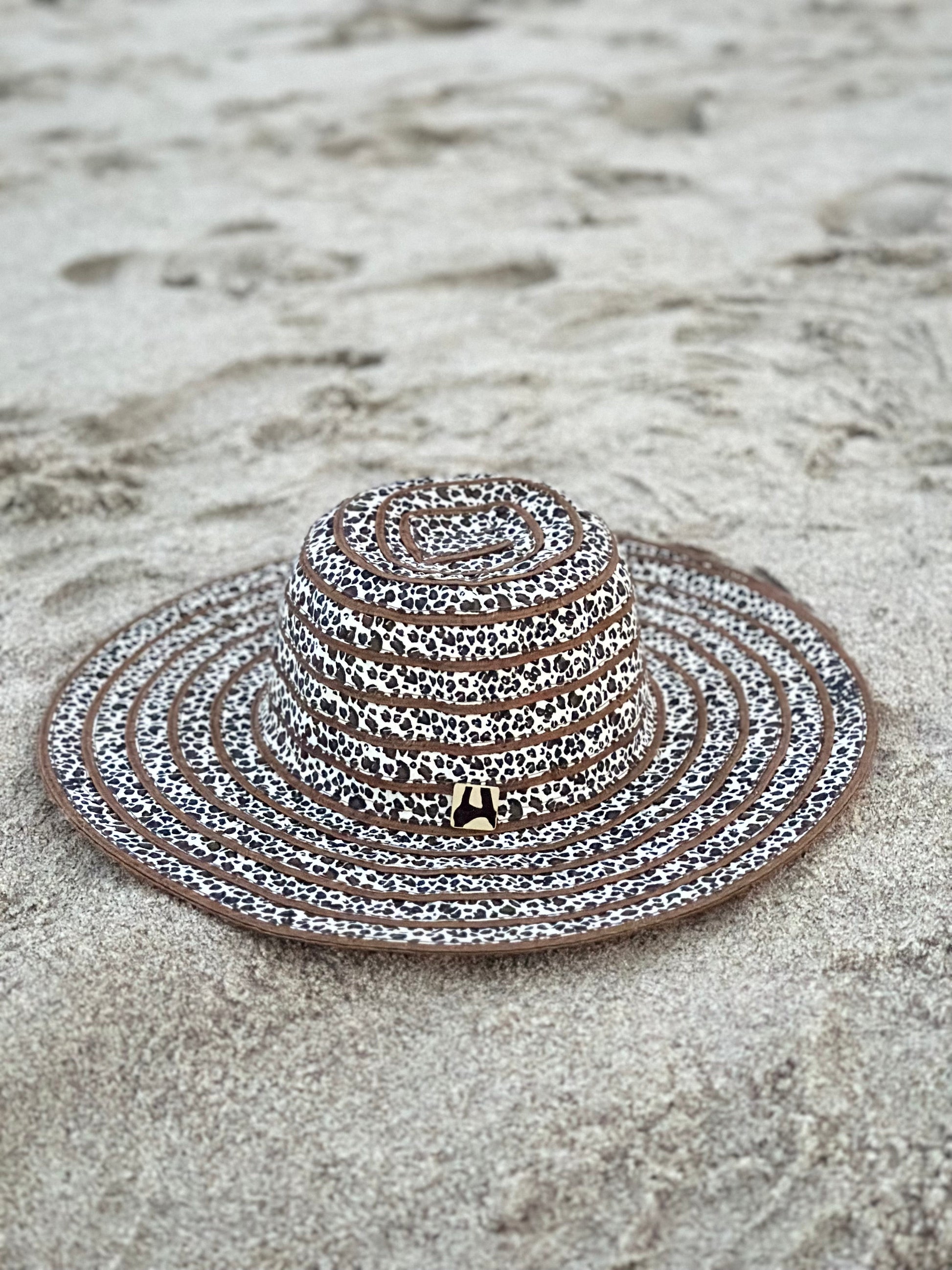 ‘Leopard Love’ Ribbon Sun Hat-0
