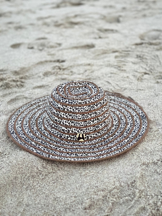 ‘Leopard Love’ Ribbon Sun Hat-0