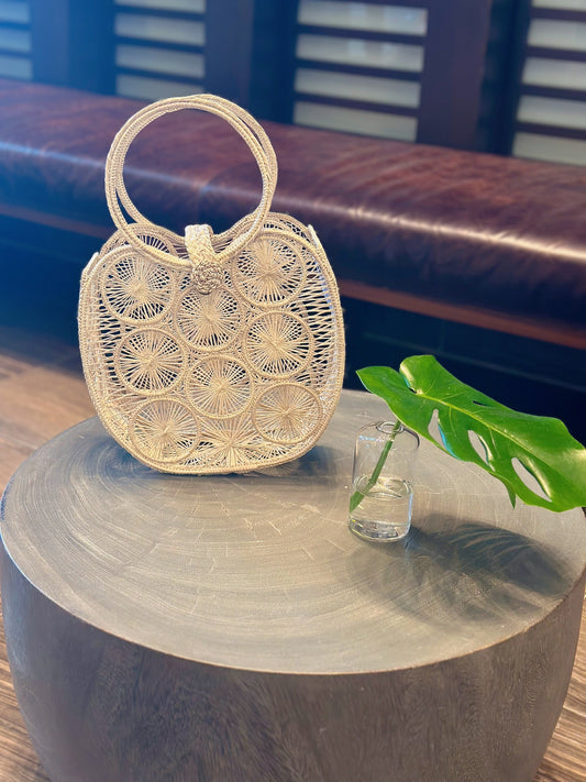Handmade Artisan Rounded Clutch Bag-0