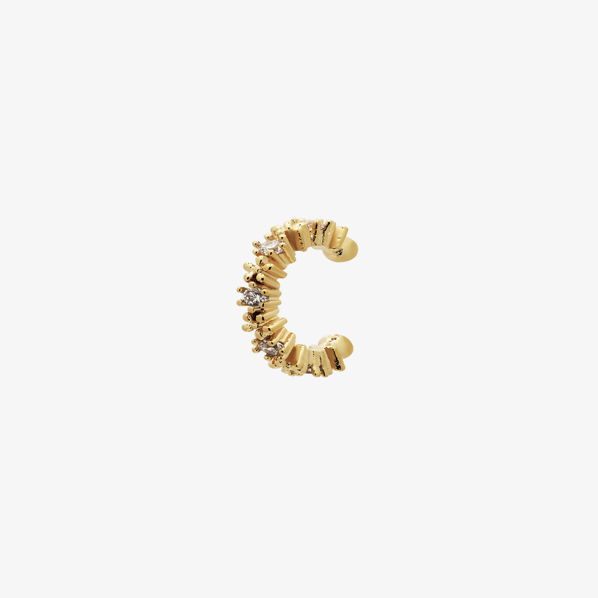 Flower Cubic Ear Cuff-0