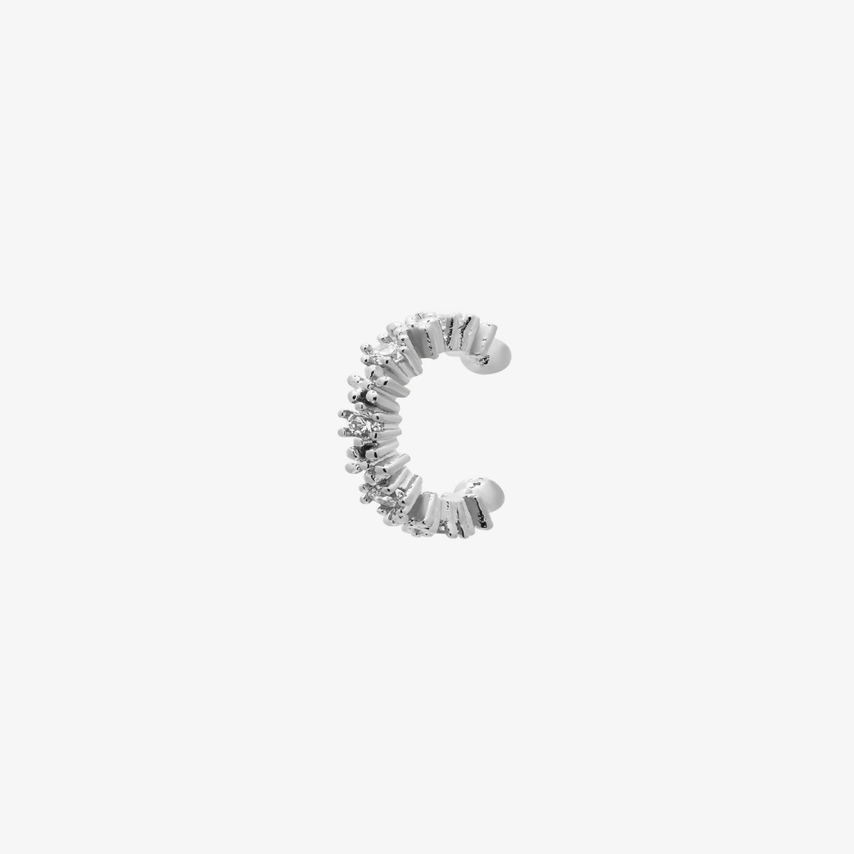 Flower Cubic Ear Cuff-4