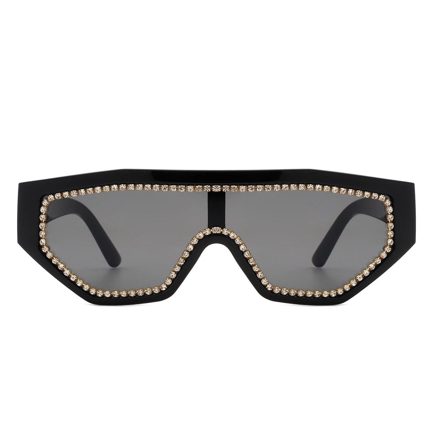 Goldleaf - Geometric Glitter Square Fashion Women Sunglasses-3