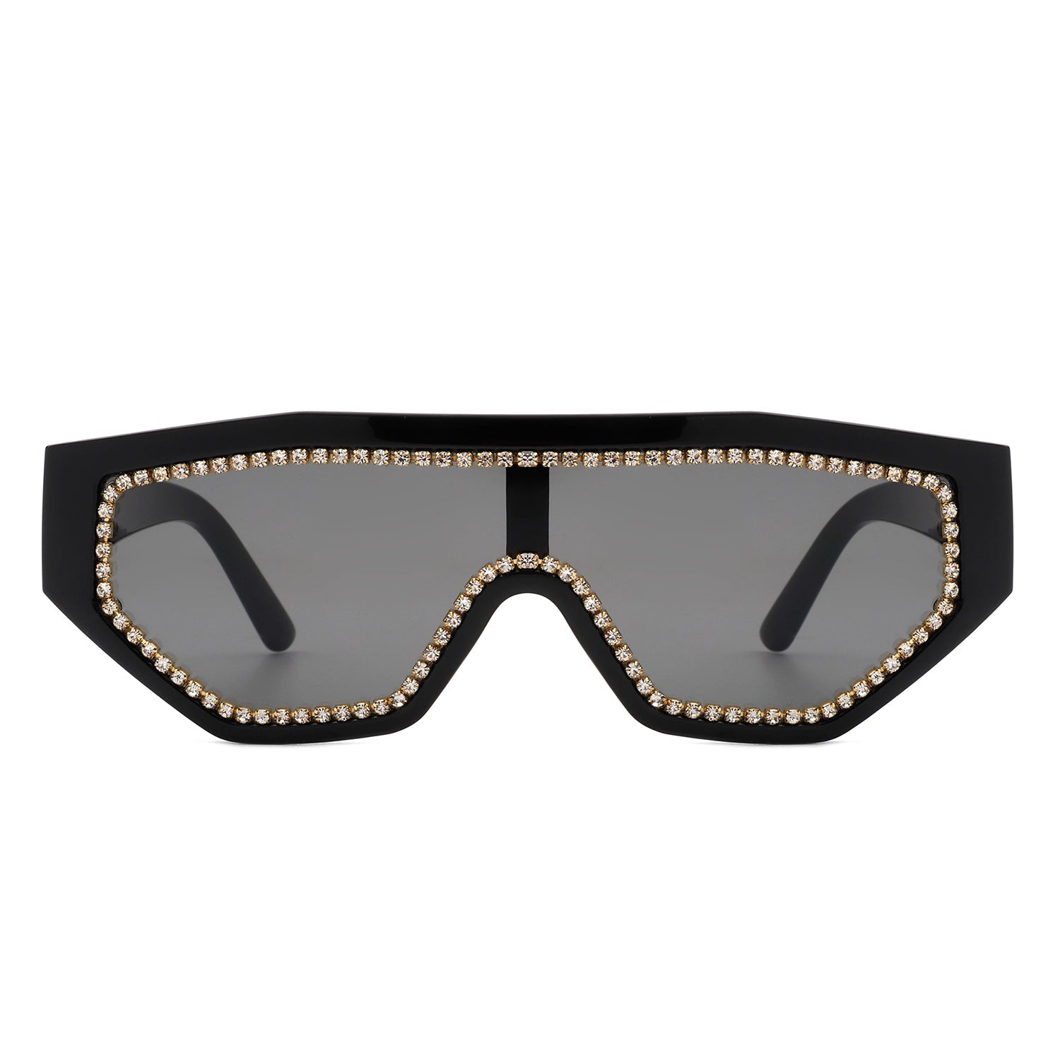 Goldleaf - Geometric Glitter Square Fashion Women Sunglasses-3