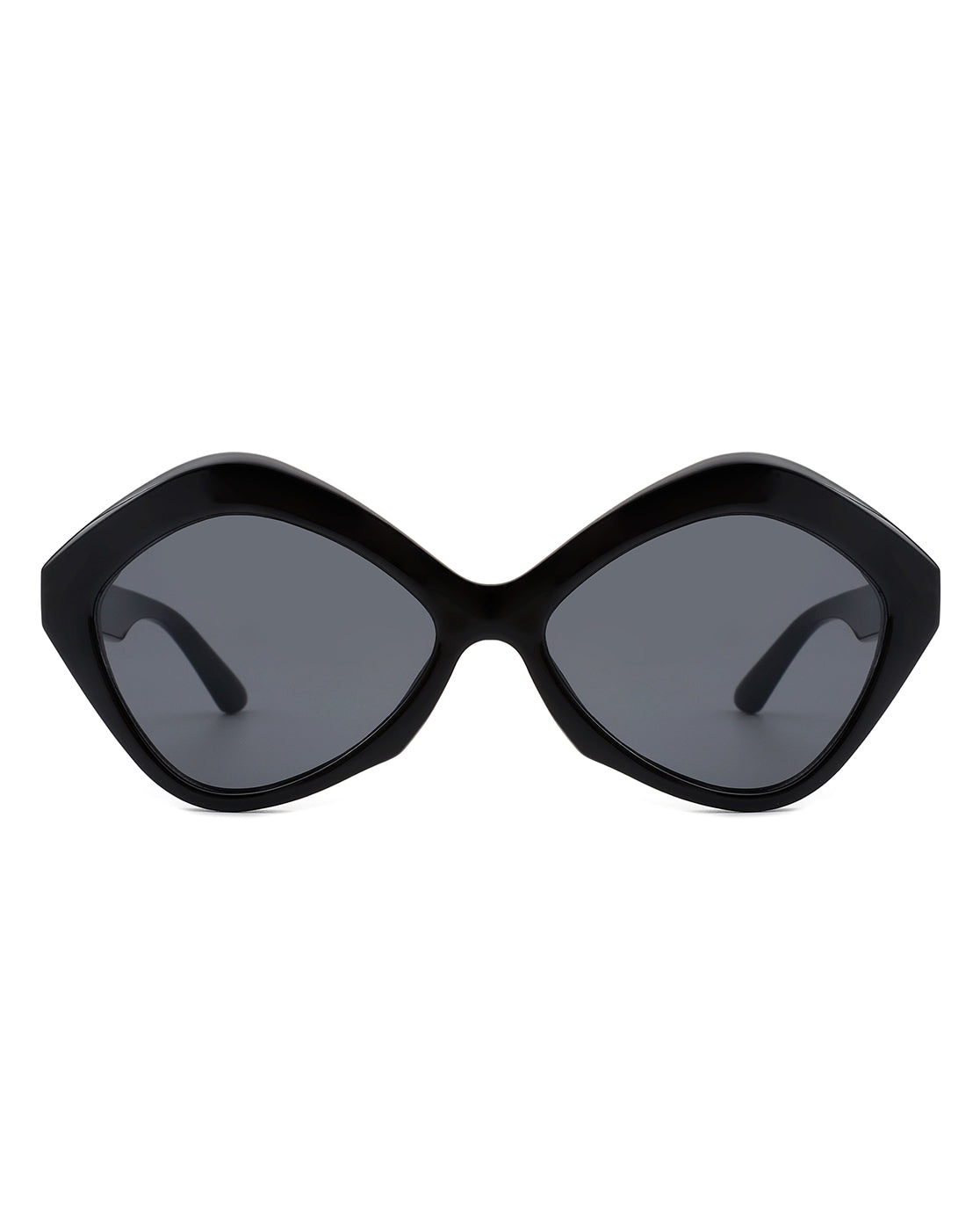 Amethyst - Women Geometric Fashion Hexagonal Cat Eye Sunglasses-3