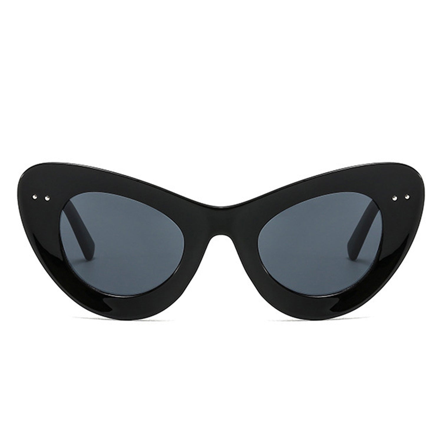 Luminara - Retro Round Cat Eye Women Fashion Sunglasses-2