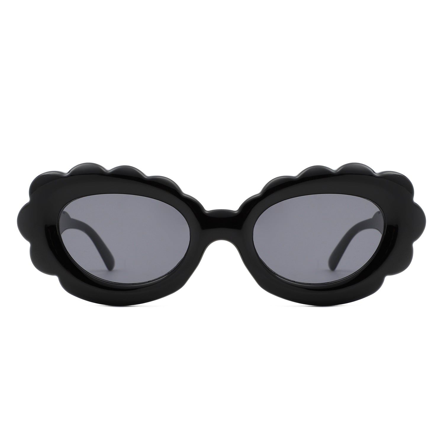 Vaelor - Women Round Cloud Tinted Fashion Oval Sunglasses-1