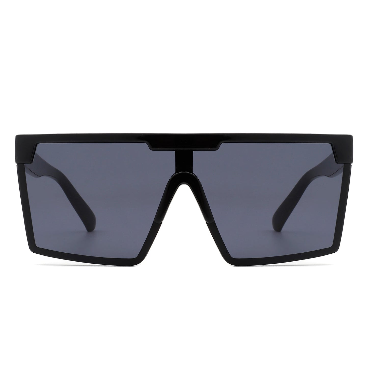 Vitalize - Oversize Retro Square Flat Top Tinted Fashion Women Sunglasses-3