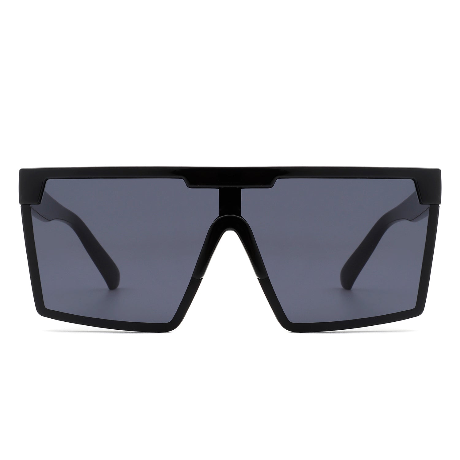 Vitalize - Oversize Retro Square Flat Top Tinted Fashion Women Sunglasses-3