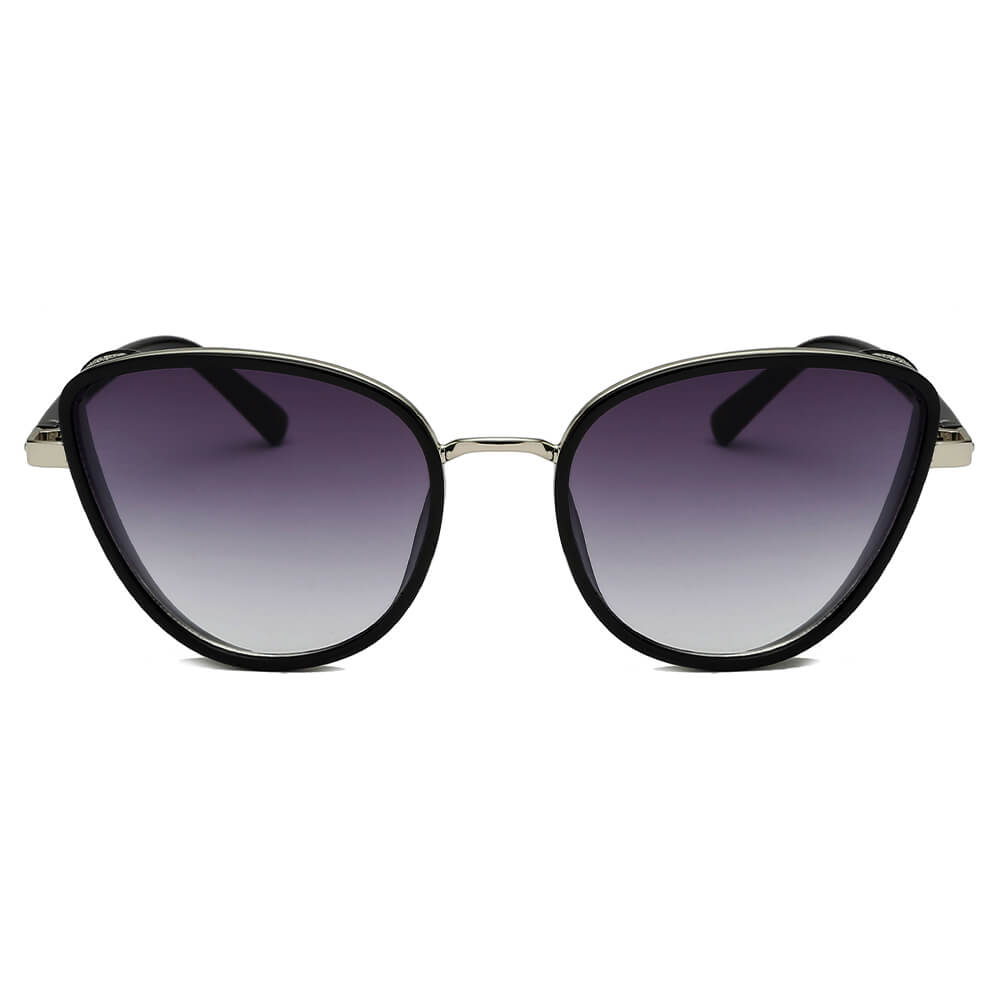NARVA | Women Sleek Glitter Glamour Cat Eye Feline Fashion Sunglasses-1