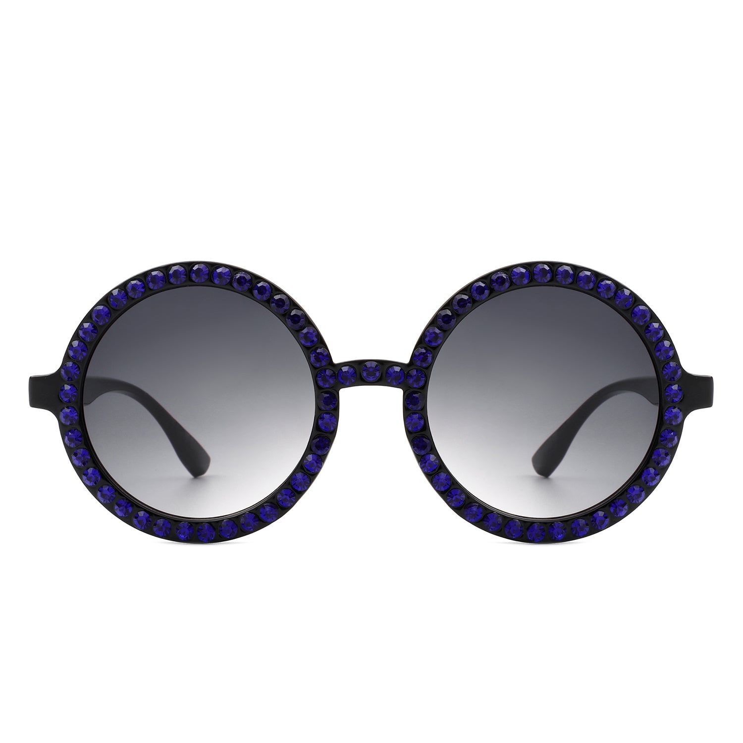 Dreamwey - Round Fashion Rhinestone Circle Oversize Women Sunglasses-2