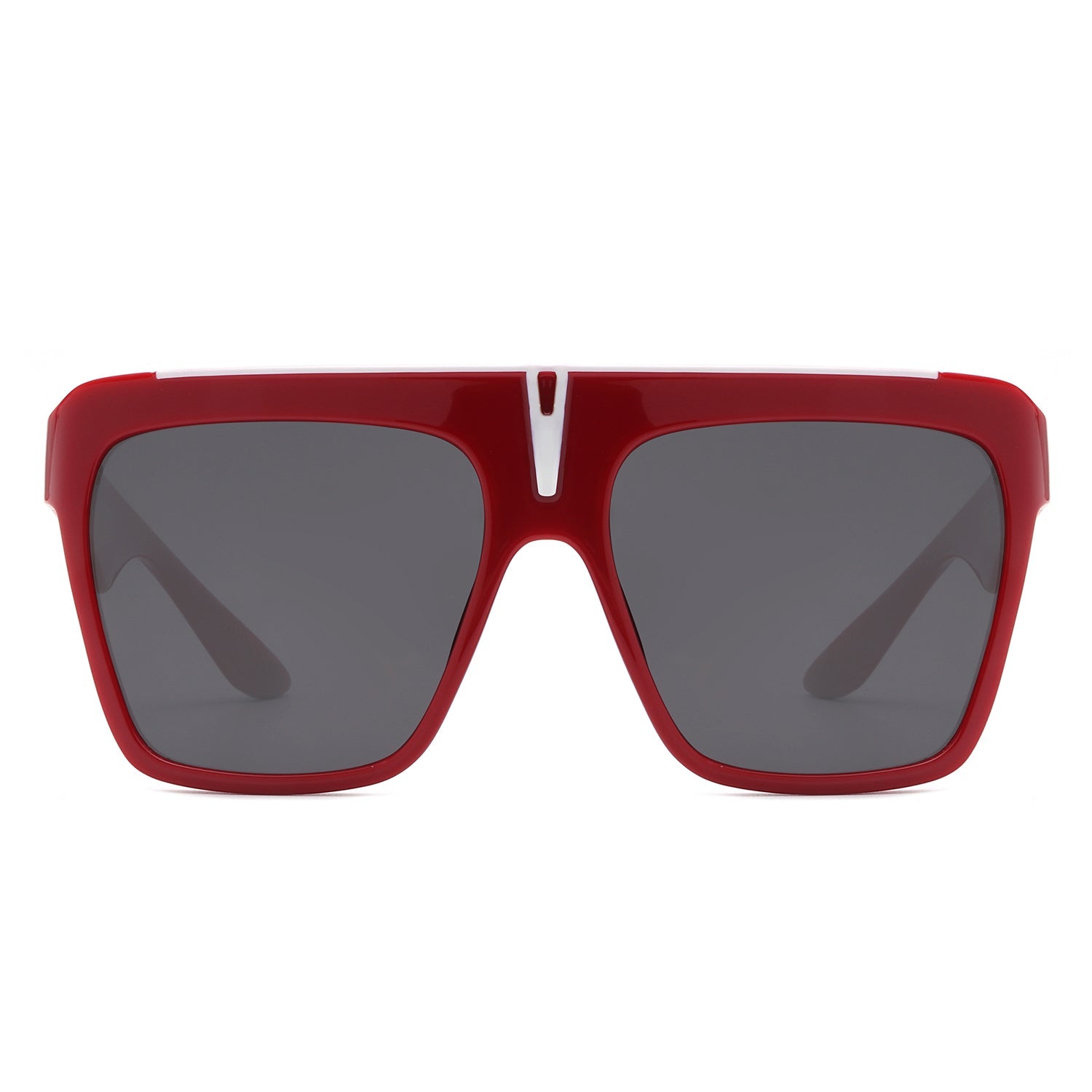 Kallias - Oversize Square Flat Top Large Fashion Women Sunglasses-1