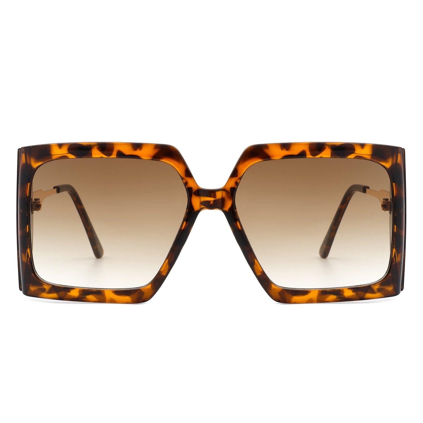 Yellowra - Women Oversize Retro Square Large Fashion Sunglasses-4