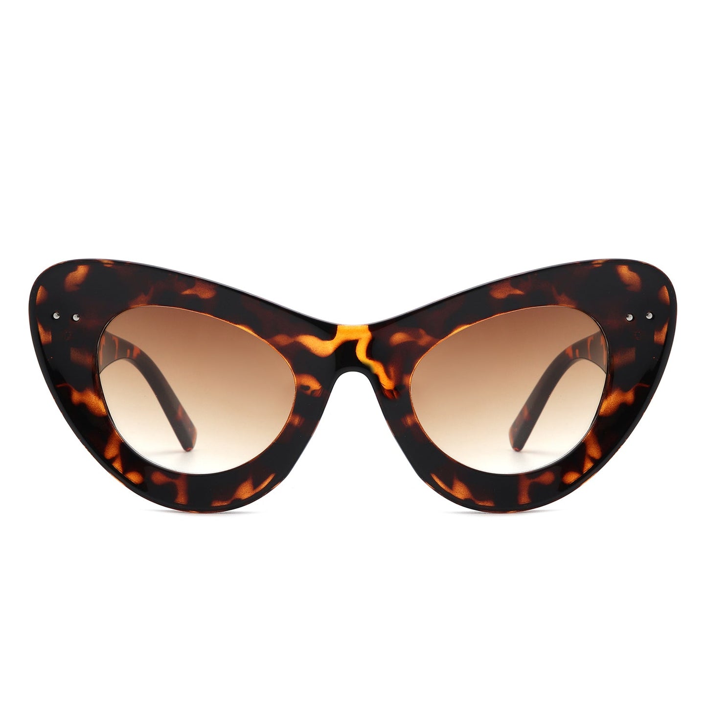 Luminara - Retro Round Cat Eye Women Fashion Sunglasses-1