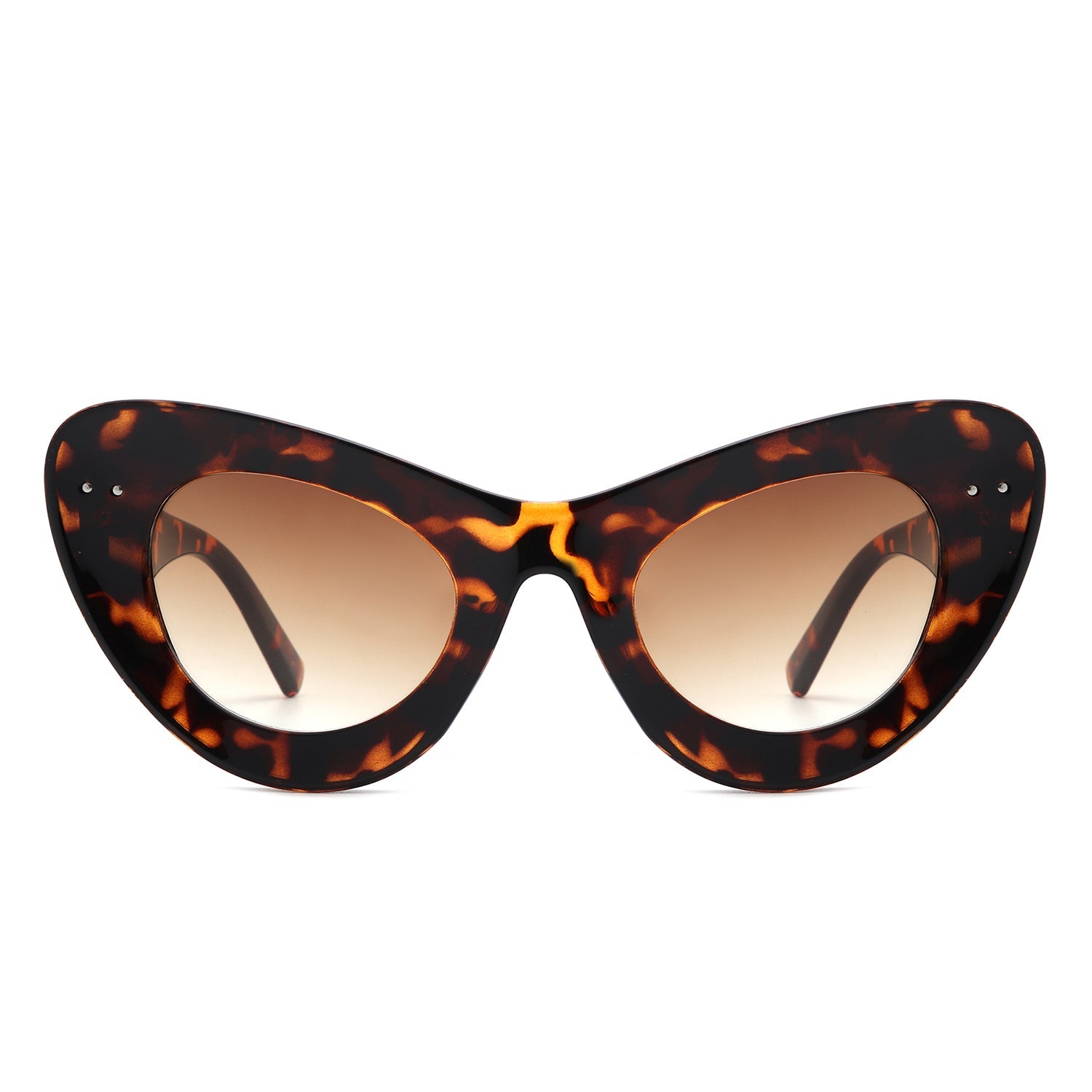 Luminara - Retro Round Cat Eye Women Fashion Sunglasses-1