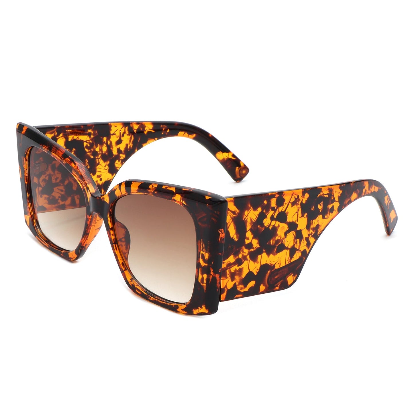 Skydusts - Oversize Square Chunky Fashion Large Women Sunglasses-4