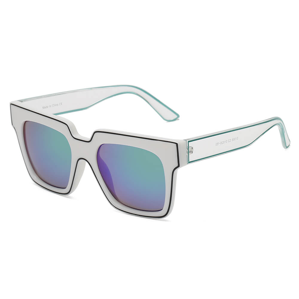 CAMDEN | Women Retro Square Oversize Sunglasses-4