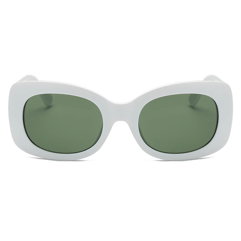 BAKU | Women Fashion Retro Rectangle Oversize Sunglasses-3