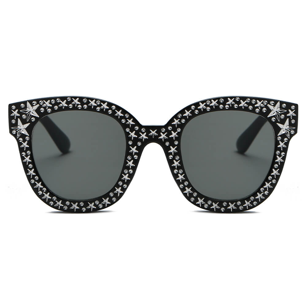 DOSWELL | Women Fashion Oversize Round Sunglasses-1