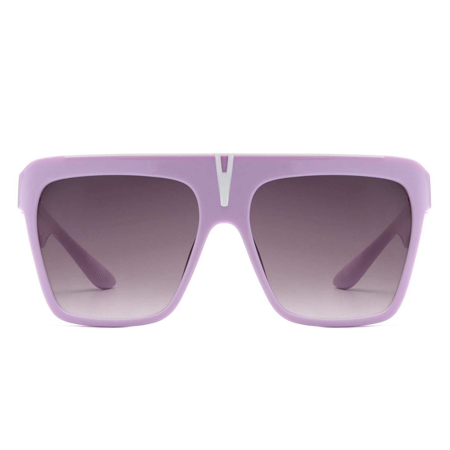 Kallias - Oversize Square Flat Top Large Fashion Women Sunglasses-4