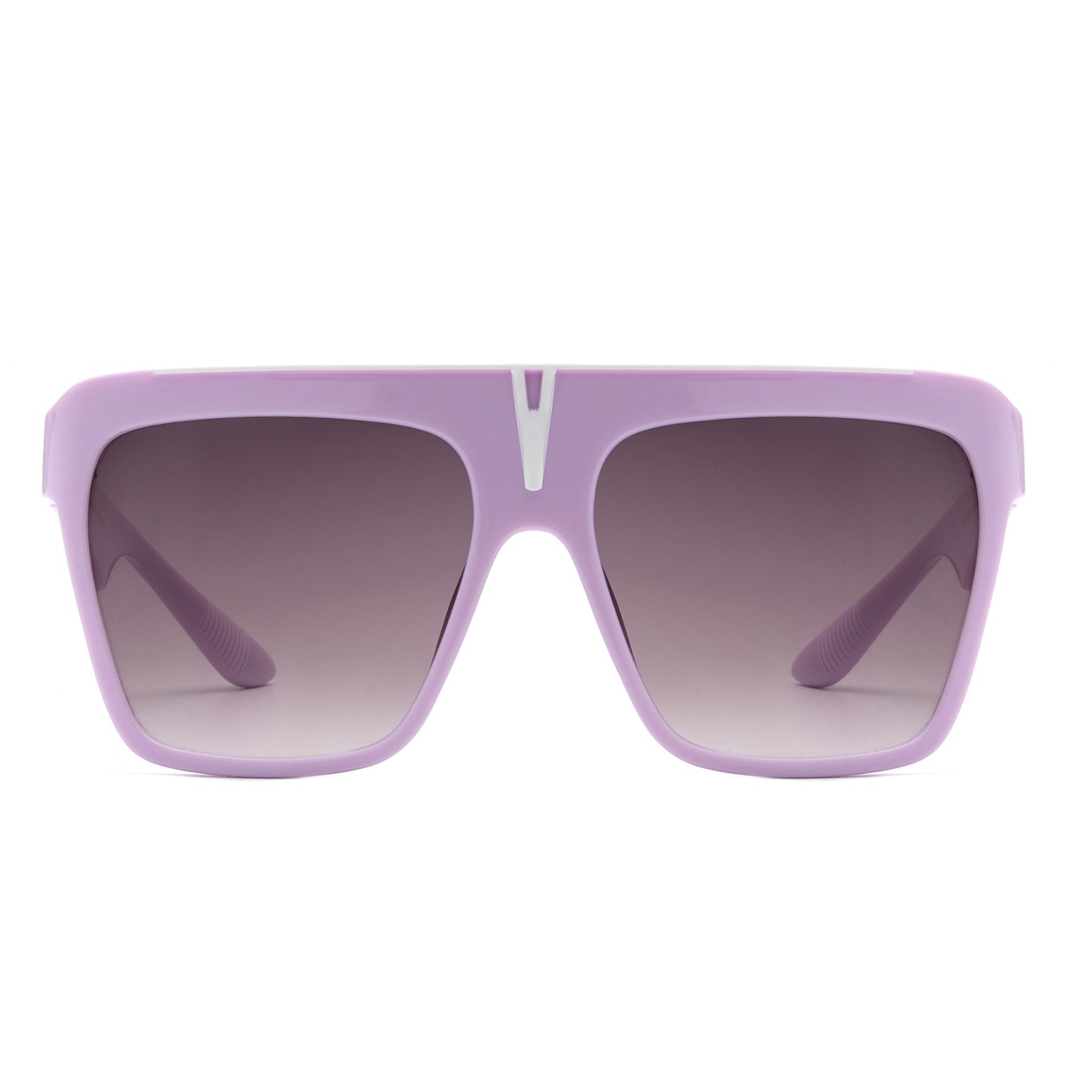 Kallias - Oversize Square Flat Top Large Fashion Women Sunglasses-4