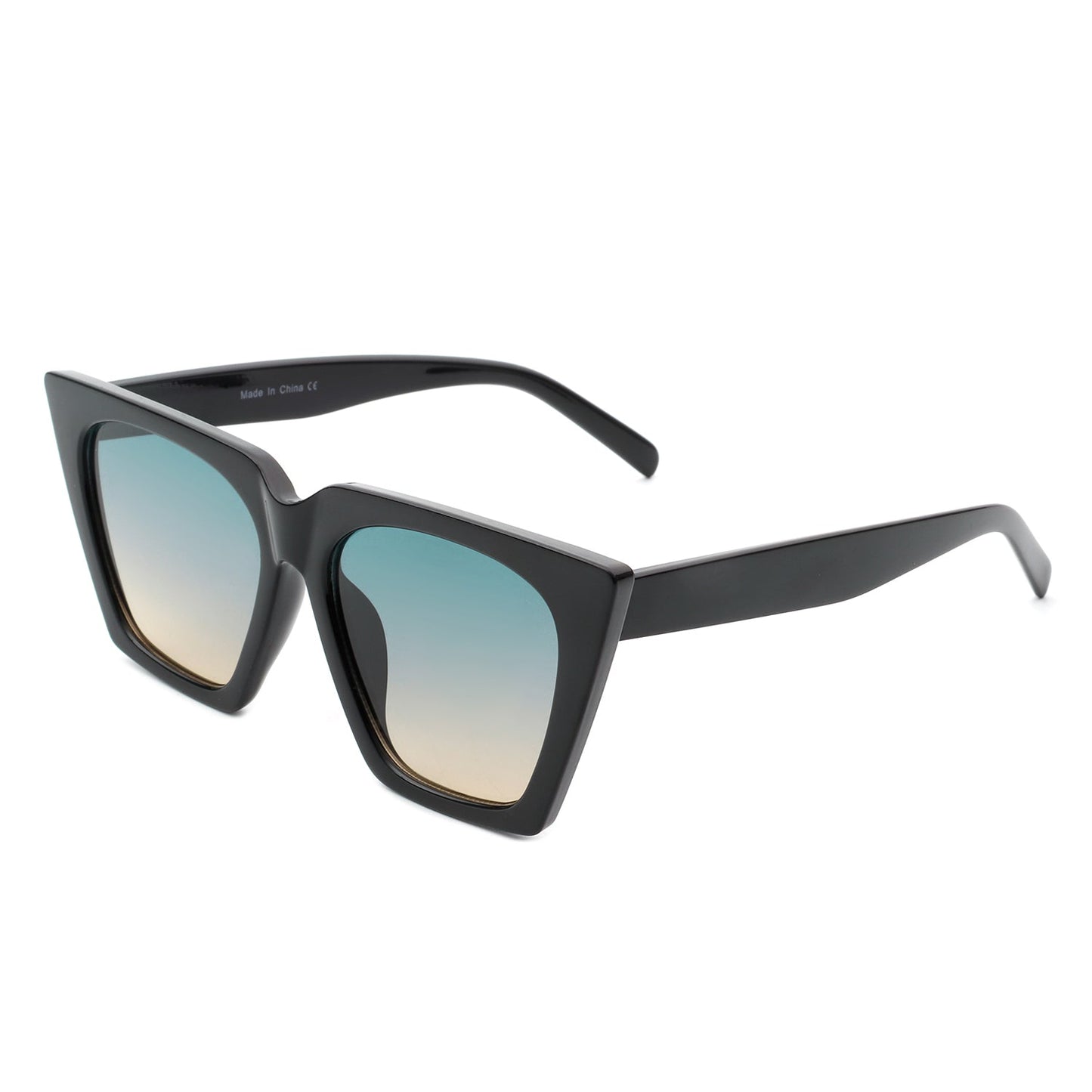Flarebit - Women Cat Eye Retro Oversize Fashion Square Sunglasses-6