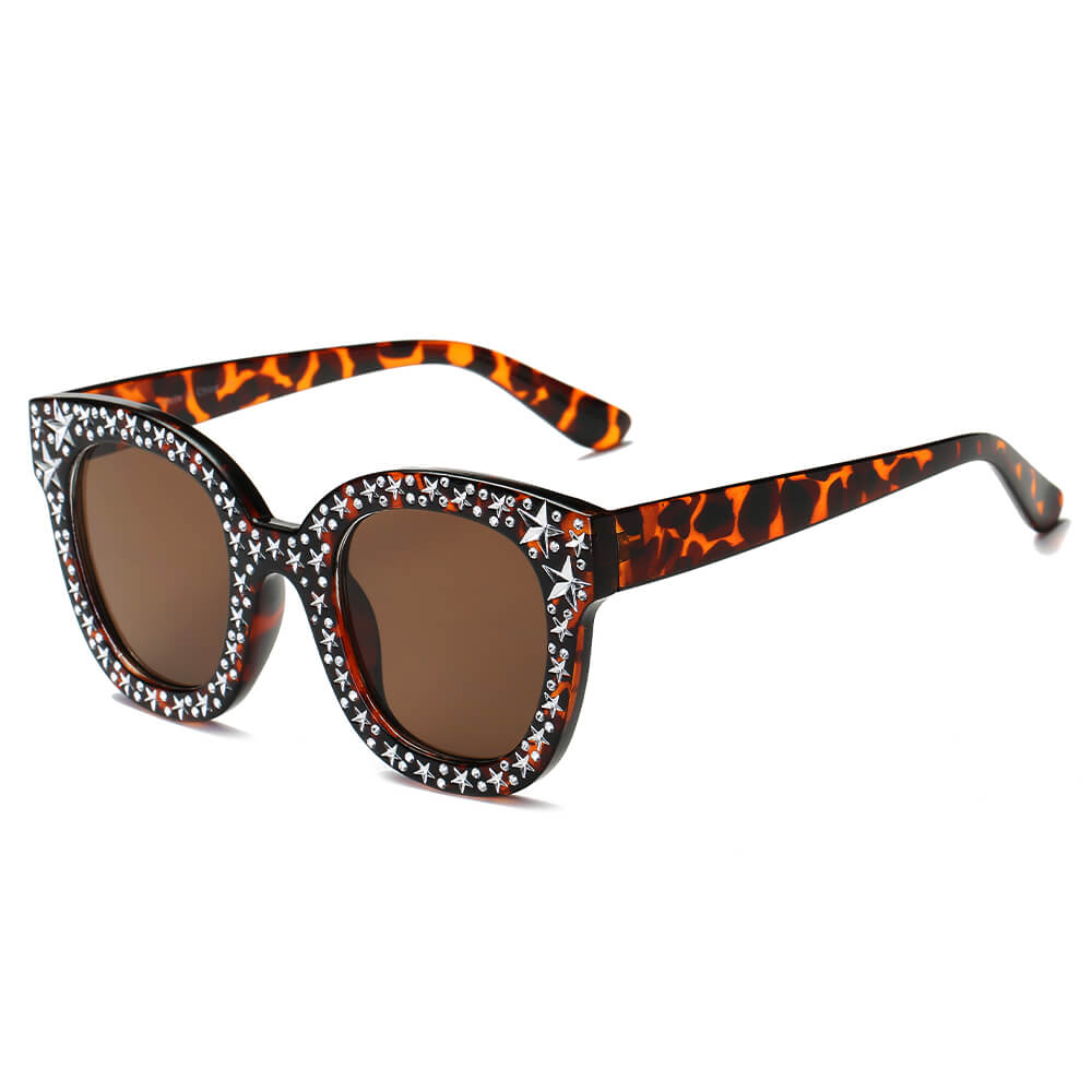 DOSWELL | Women Fashion Oversize Round Sunglasses-4
