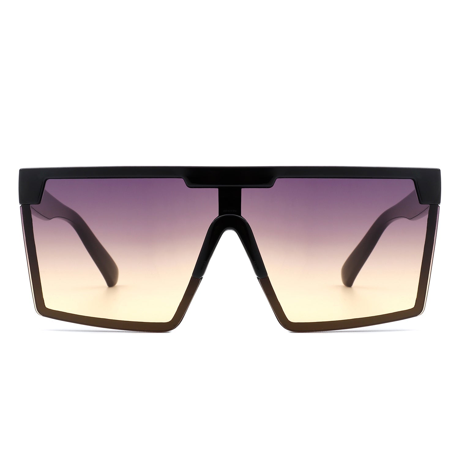 Vitalize - Oversize Retro Square Flat Top Tinted Fashion Women Sunglasses-1