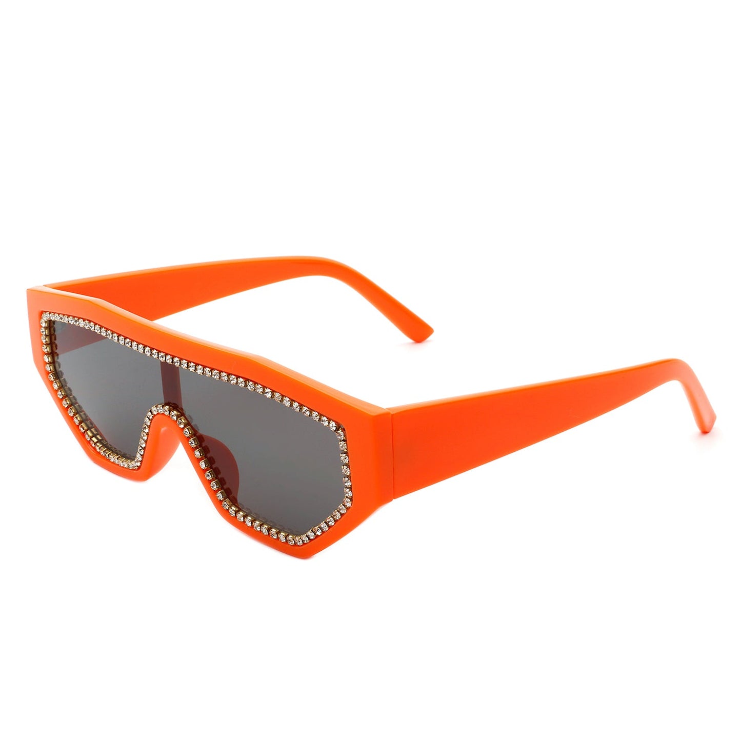 Goldleaf - Geometric Glitter Square Fashion Women Sunglasses-6