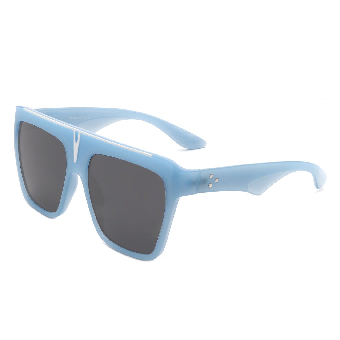 Kallias - Oversize Square Flat Top Large Fashion Women Sunglasses-6