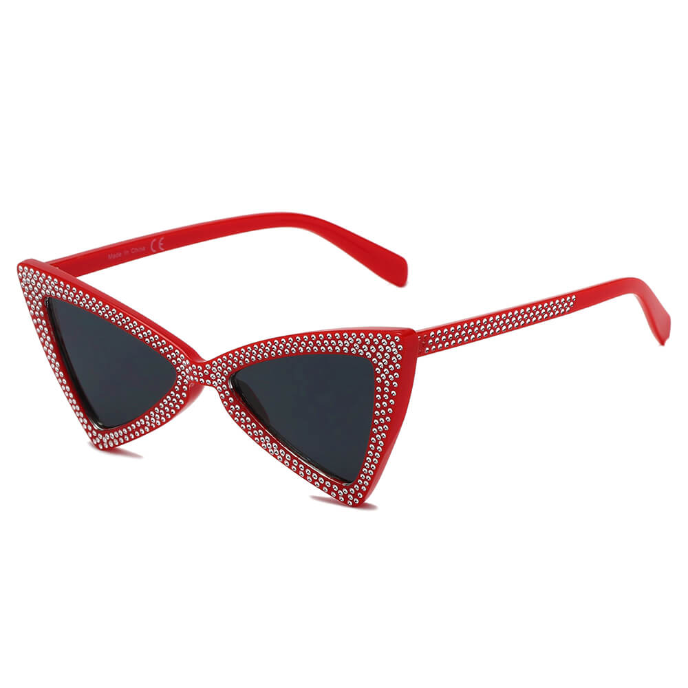 CANBERRA | Women Retro Vintage Extreme Cat Eye Sunglasses-5