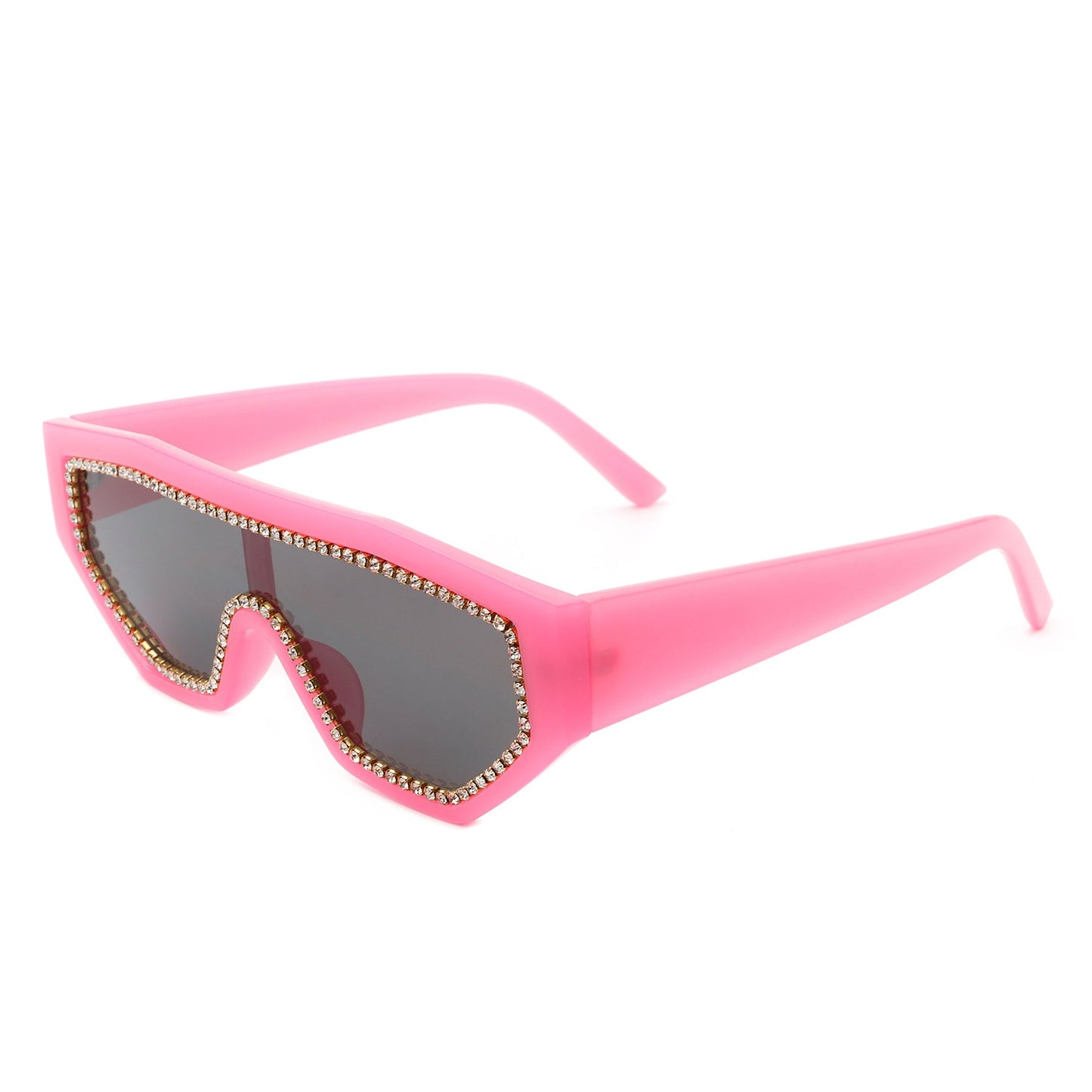 Goldleaf - Geometric Glitter Square Fashion Women Sunglasses-7