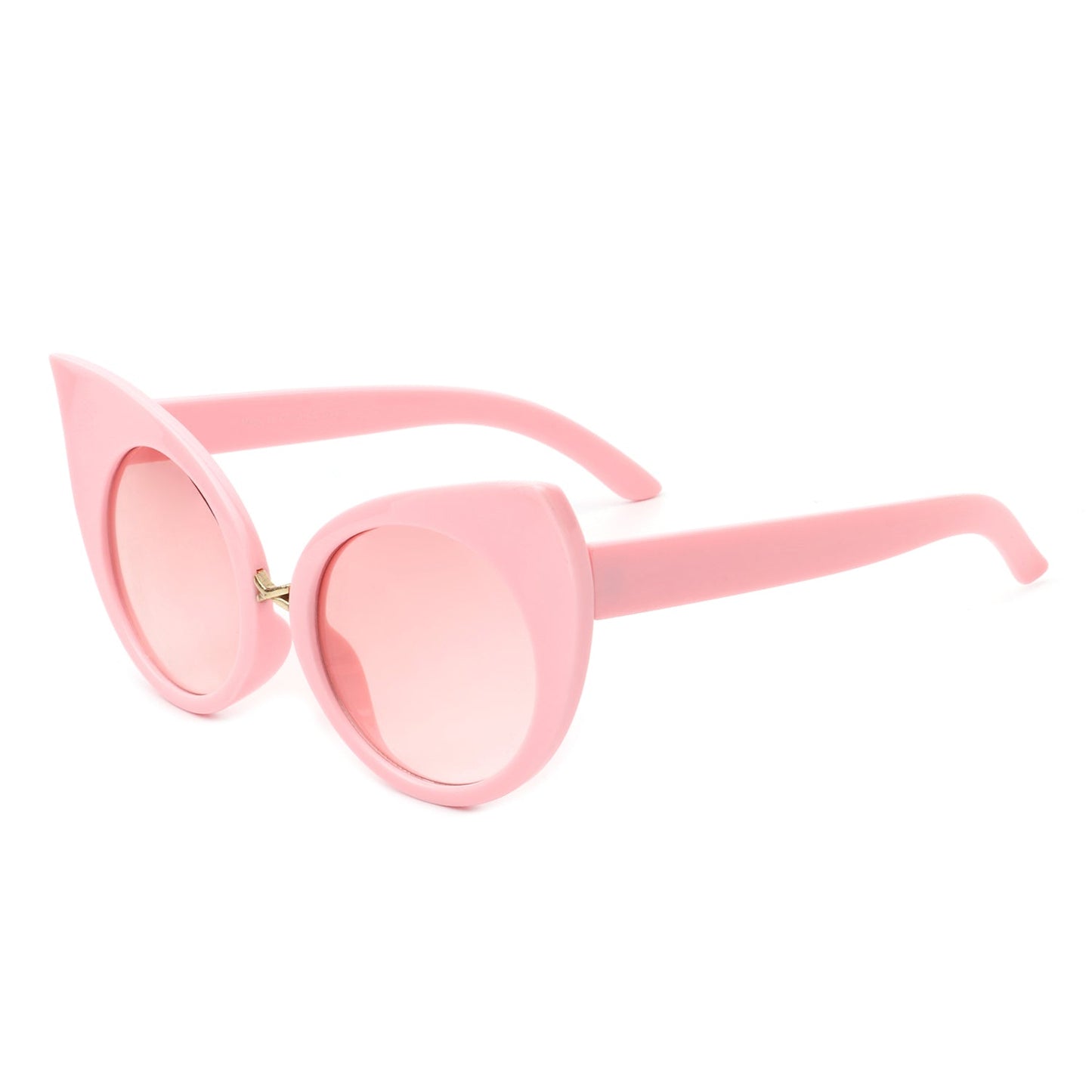 Iridessa - Women Mod Retro High Pointed Oversize Fashion Cat Eye Sunglasses-7