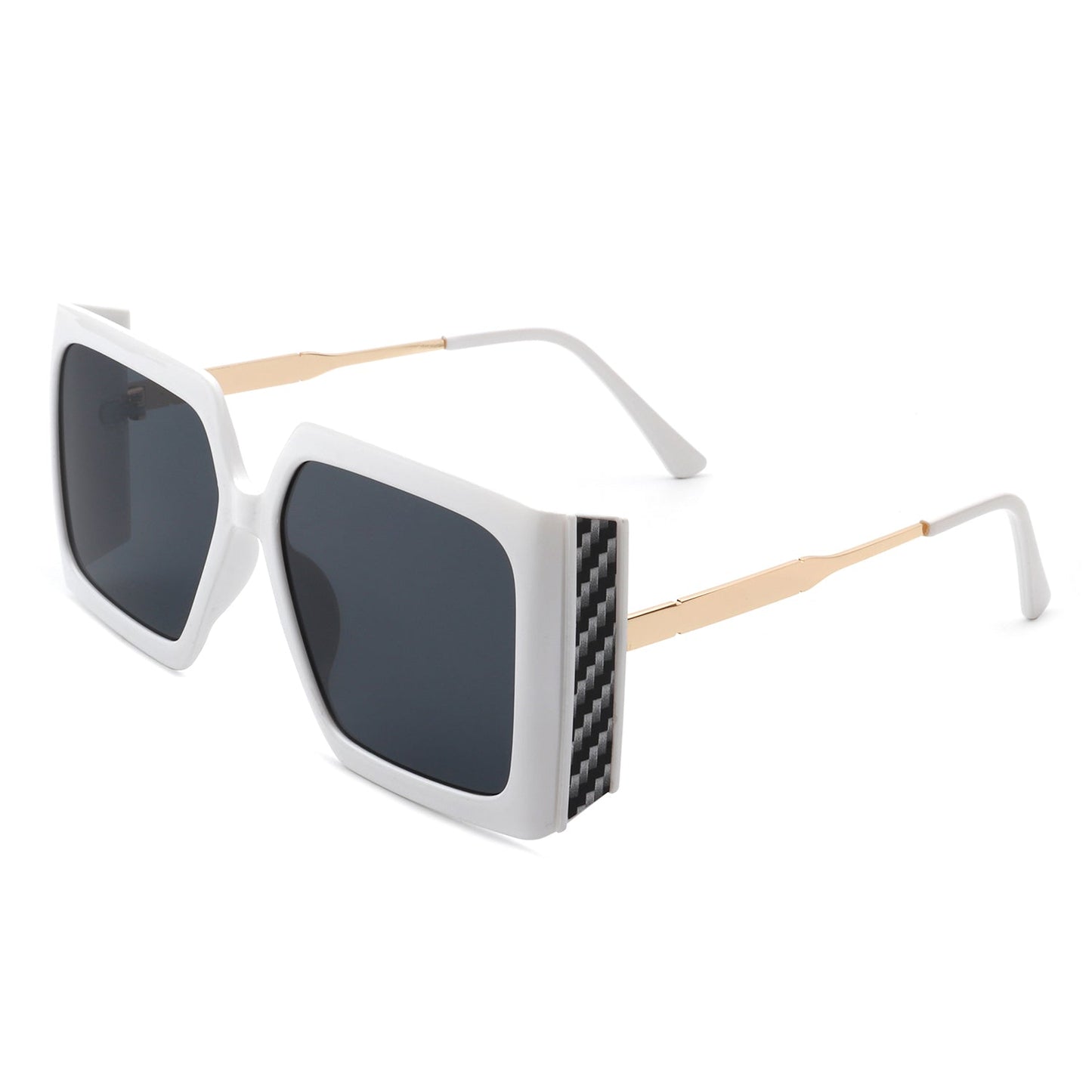Yellowra - Women Oversize Retro Square Large Fashion Sunglasses-8