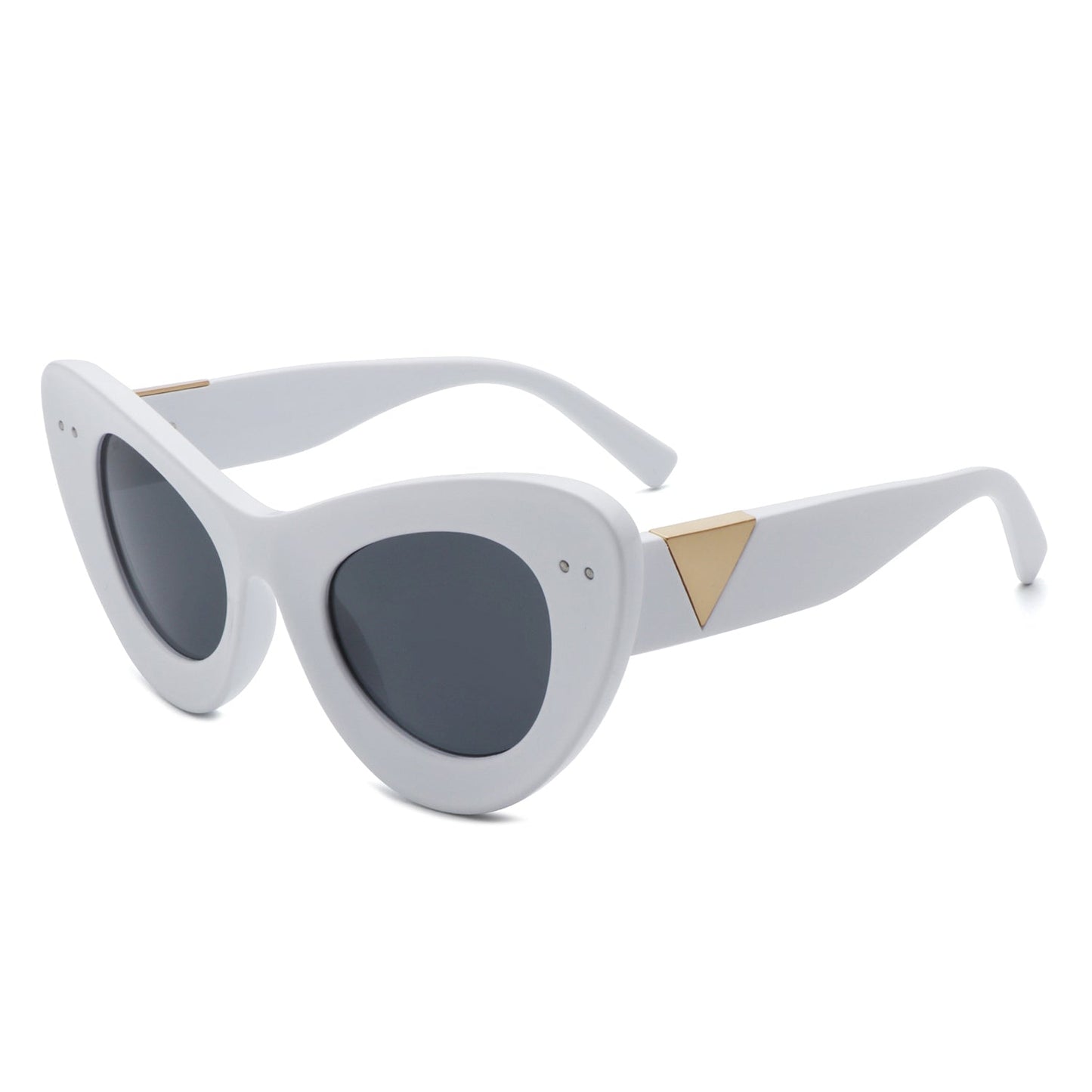 Luminara - Retro Round Cat Eye Women Fashion Sunglasses-8
